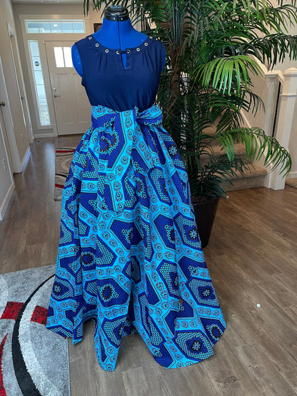 African Skirt/African Print Skirt/Boho Skirt/VA45
