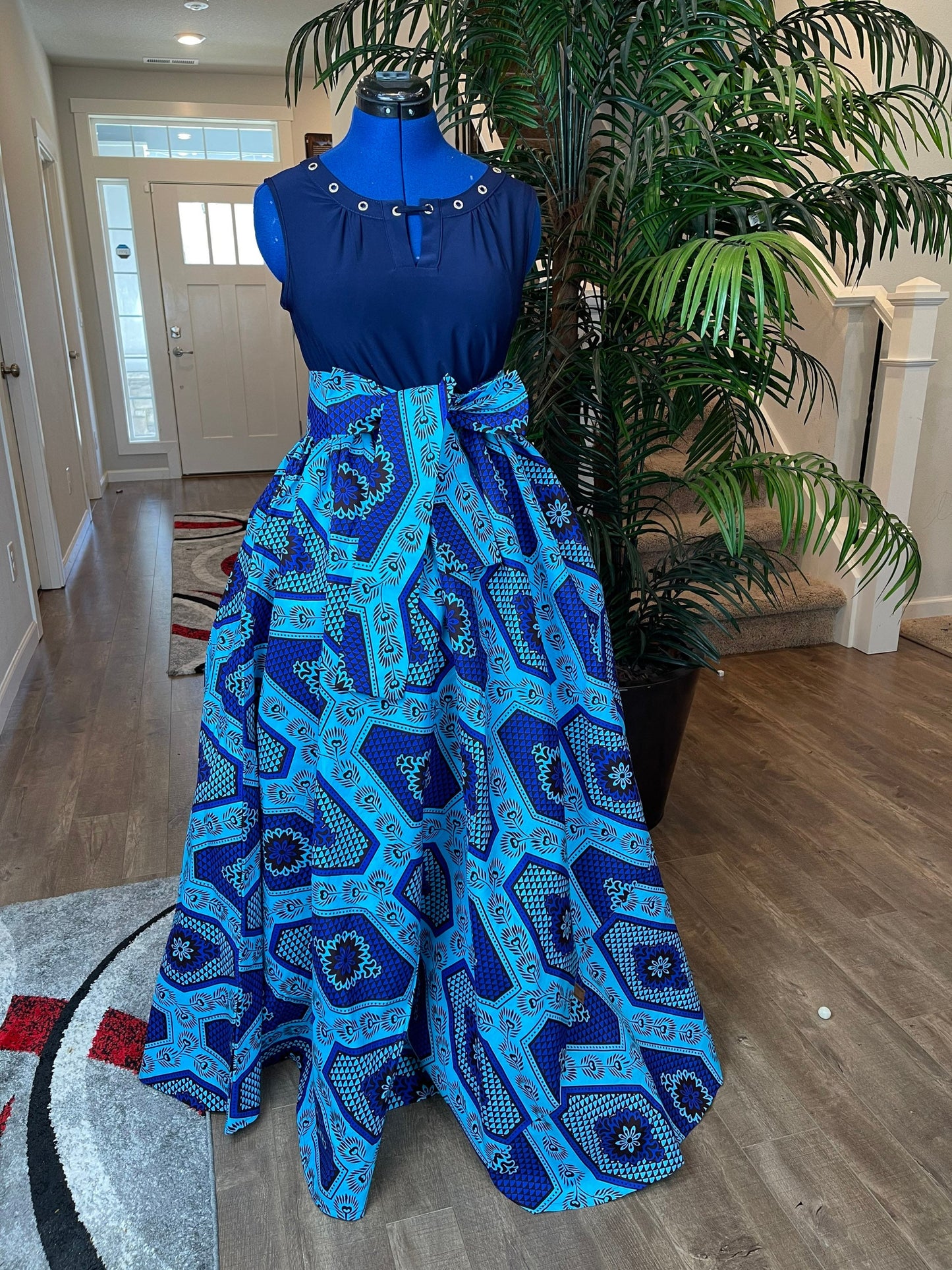 African Skirt/African Print Skirt/Boho Skirt/VA45