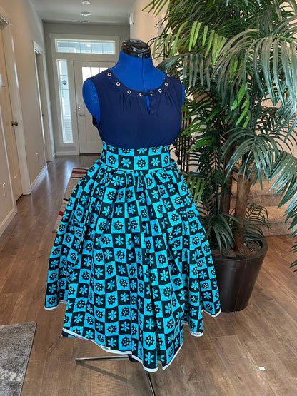 African skirt/High waist African skirt/Ankara Skirt/VA51
