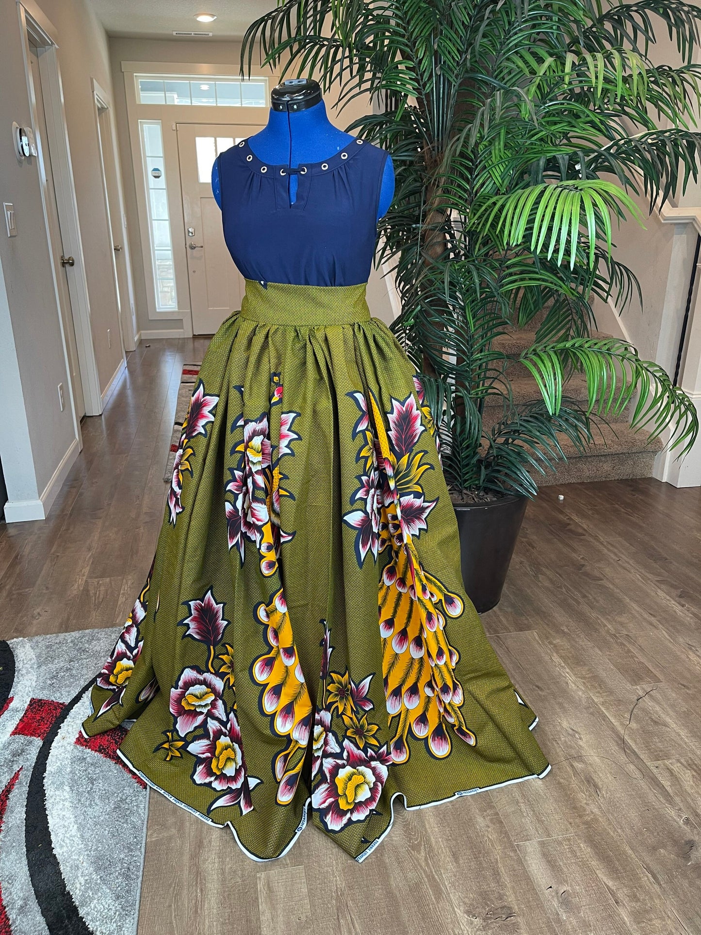 African Skirt/Ankara Skirt/Maxi Skirt/VA58