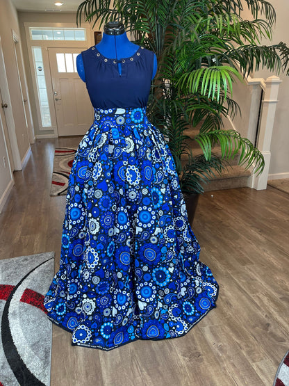 African skirt/African skirt Plus Size/African Skirts wrap/African skirt women/African skirts with Pockets/Ankara skirt/African skirt/TK85
