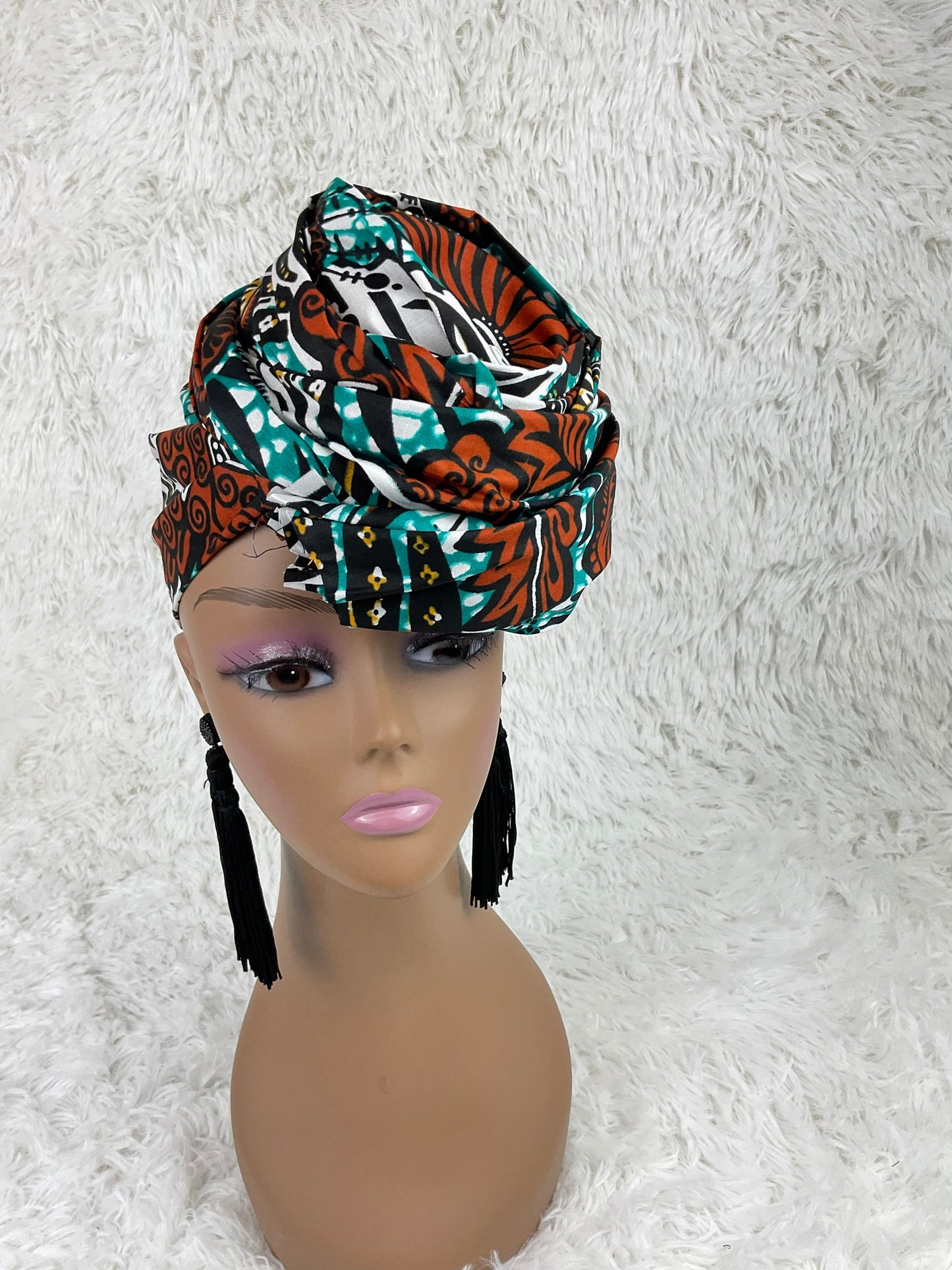 Ankara headwrap/African headwrap/African fabric/ African clothing/African scarf/ African headband/ turbans/ Hairpiece /