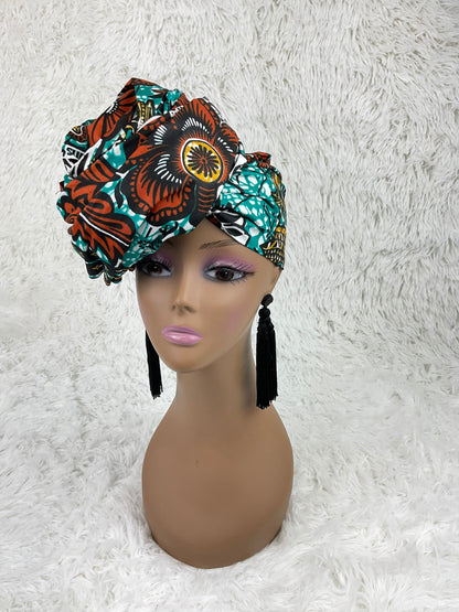 Ankara headwrap/African headwrap/African fabric/ African clothing/African scarf/ African headband/ turbans/ Hairpiece /
