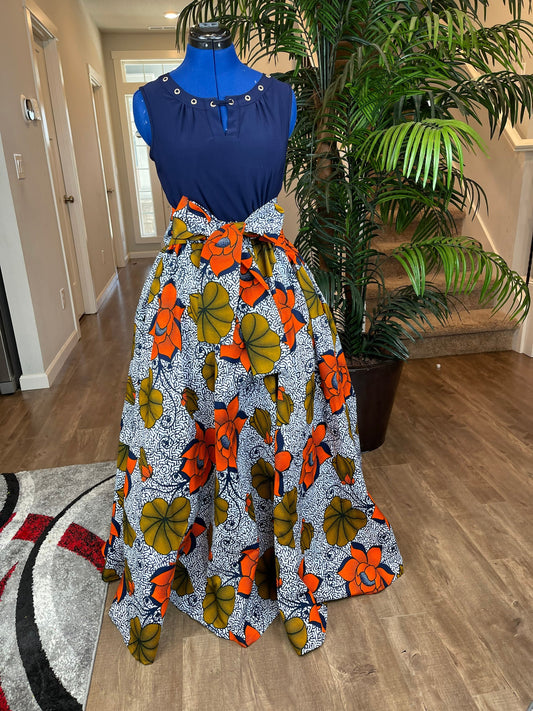 African Skirt/African Clothing For Women/African Print SkirtJT5