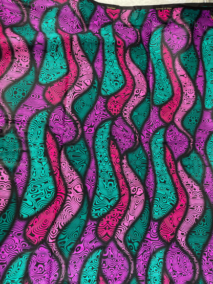 African print fabric /African fabric by the yard/ African clothing/Danshiki fabric/African headwrap/African fabric 6 yards/ fabric/GT5/Pink