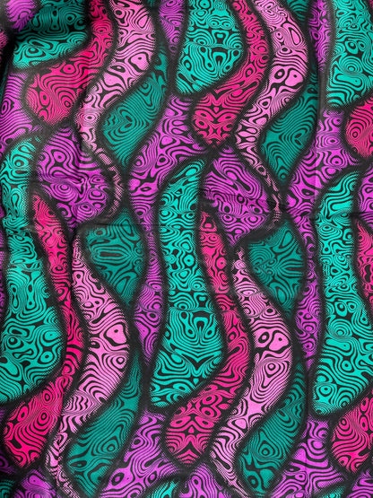 African print fabric /African fabric by the yard/ African clothing/Danshiki fabric/African headwrap/African fabric 6 yards/ fabric/GT5/Pink