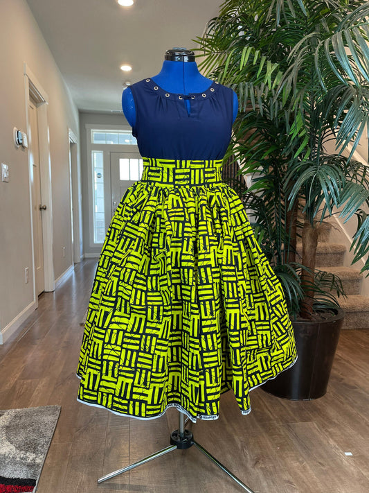 African Skirt/Maxi Skirt/Ankara Skirt/VA104/African Clothing