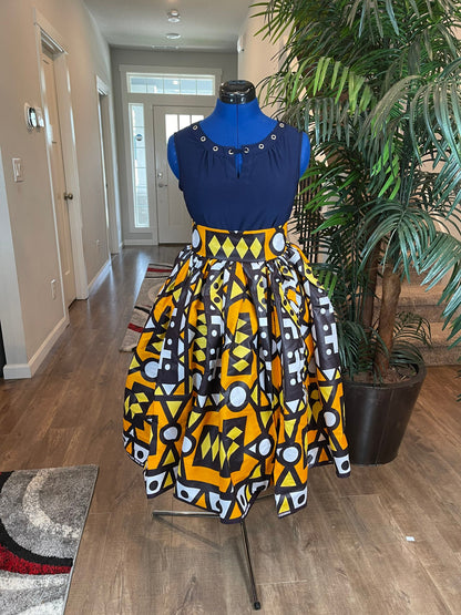 African Skirt/African Clothing/Maxi Skirt/Plus Size Skirt/VA52