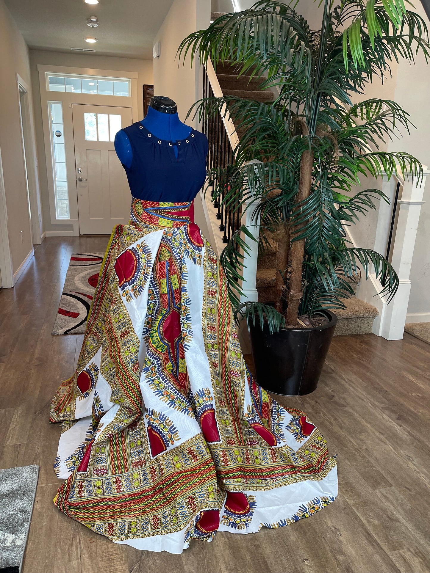 African Skirt/Ankara Skirt/African Clothing/VA38