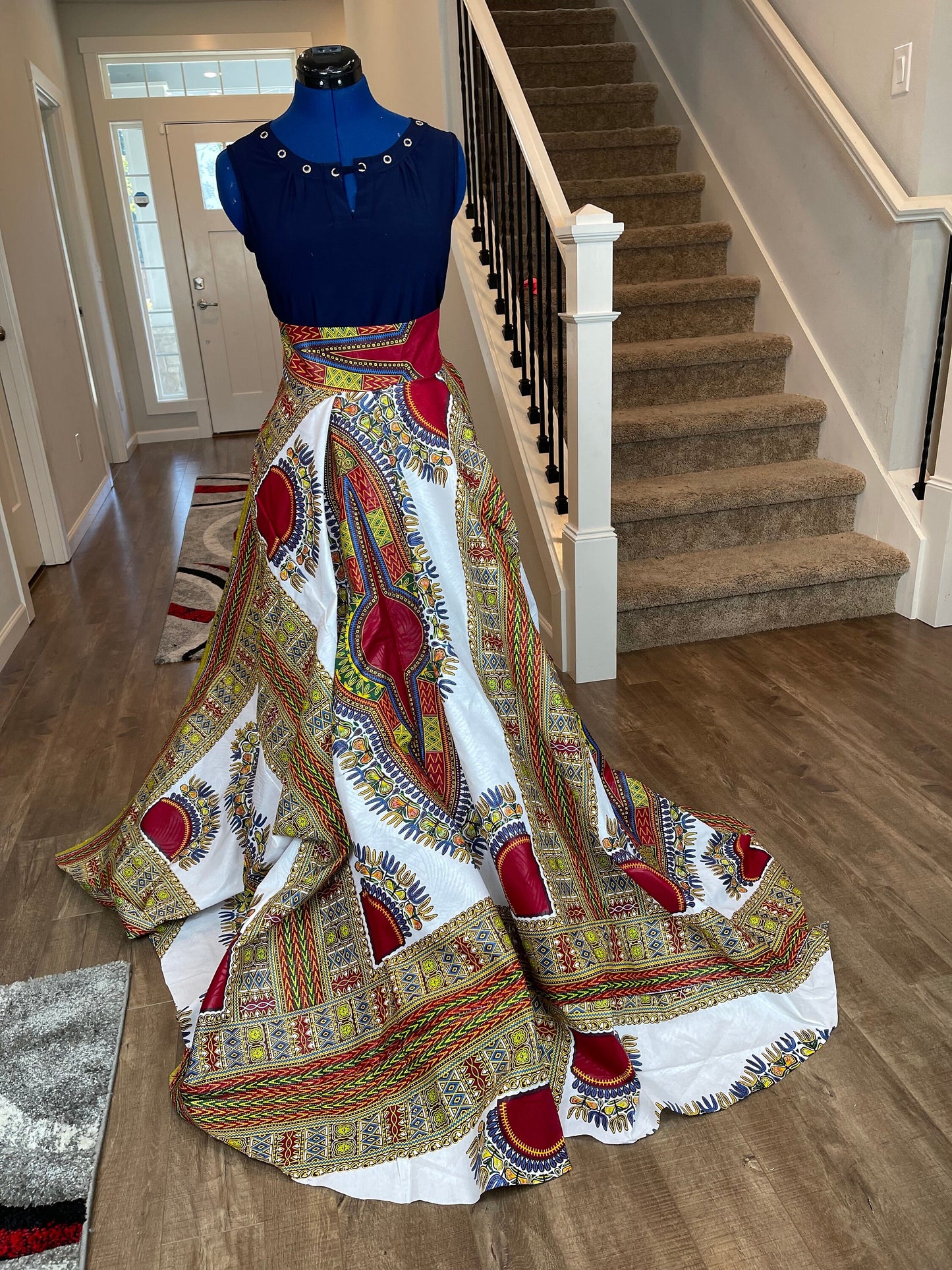 African Skirt/Ankara Skirt/African Clothing/VA38