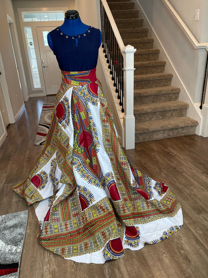 African Skirt/Ankara Skirt/African Clothing/VA38