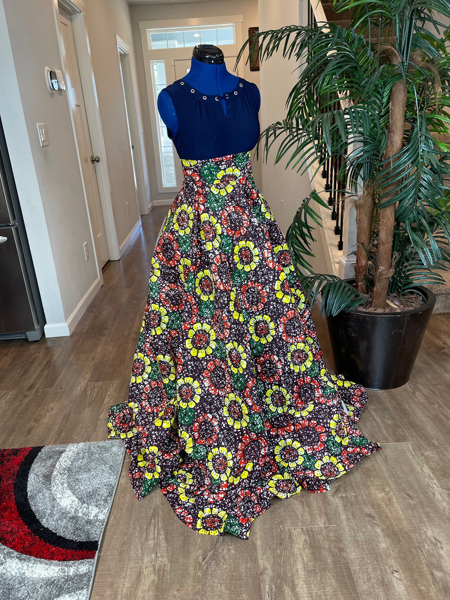 African Skirt/African Clothing/Maxi Skirt/VA74