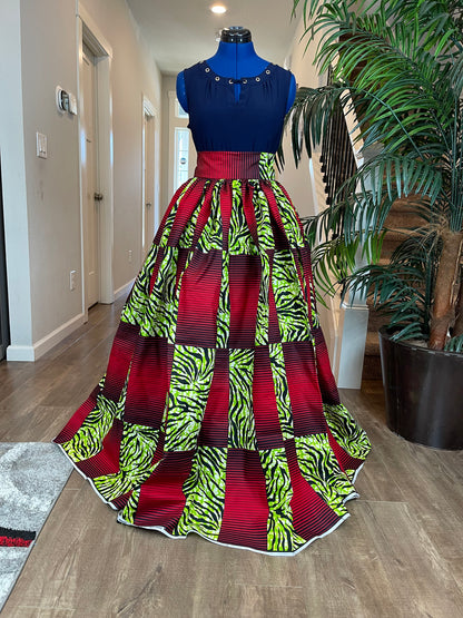 African Skirt/Ankara Skirt/Kente Skirt/VA93/African Clothing