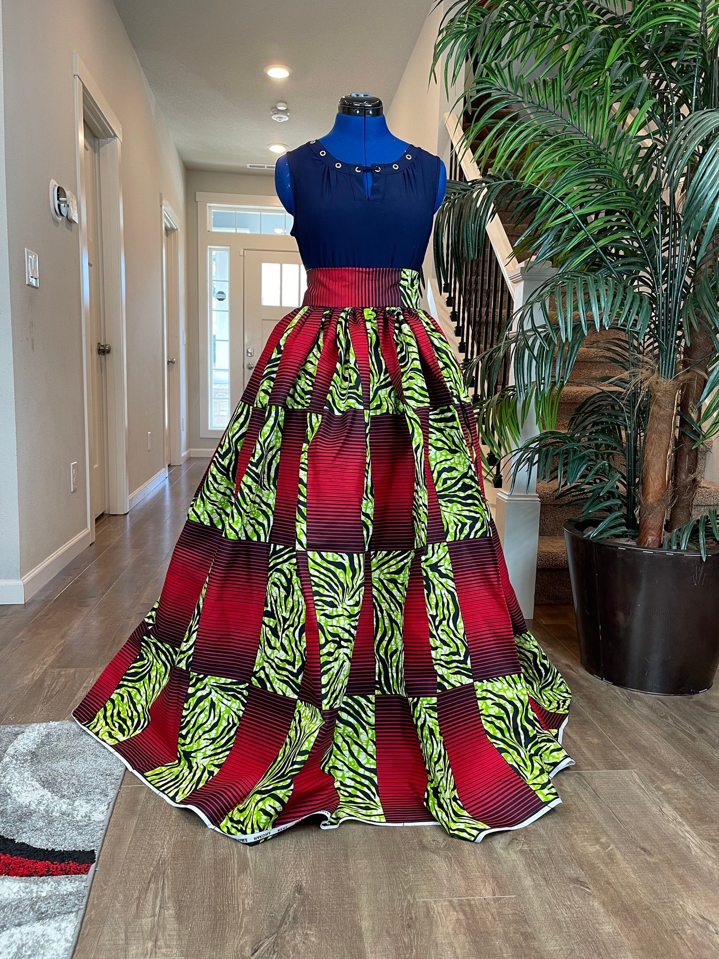 African Skirt/Ankara Skirt/Kente Skirt/VA93/African Clothing