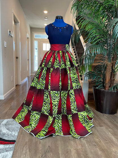 African Skirt/Ankara Skirt/Kente Skirt/VA93/African Clothing