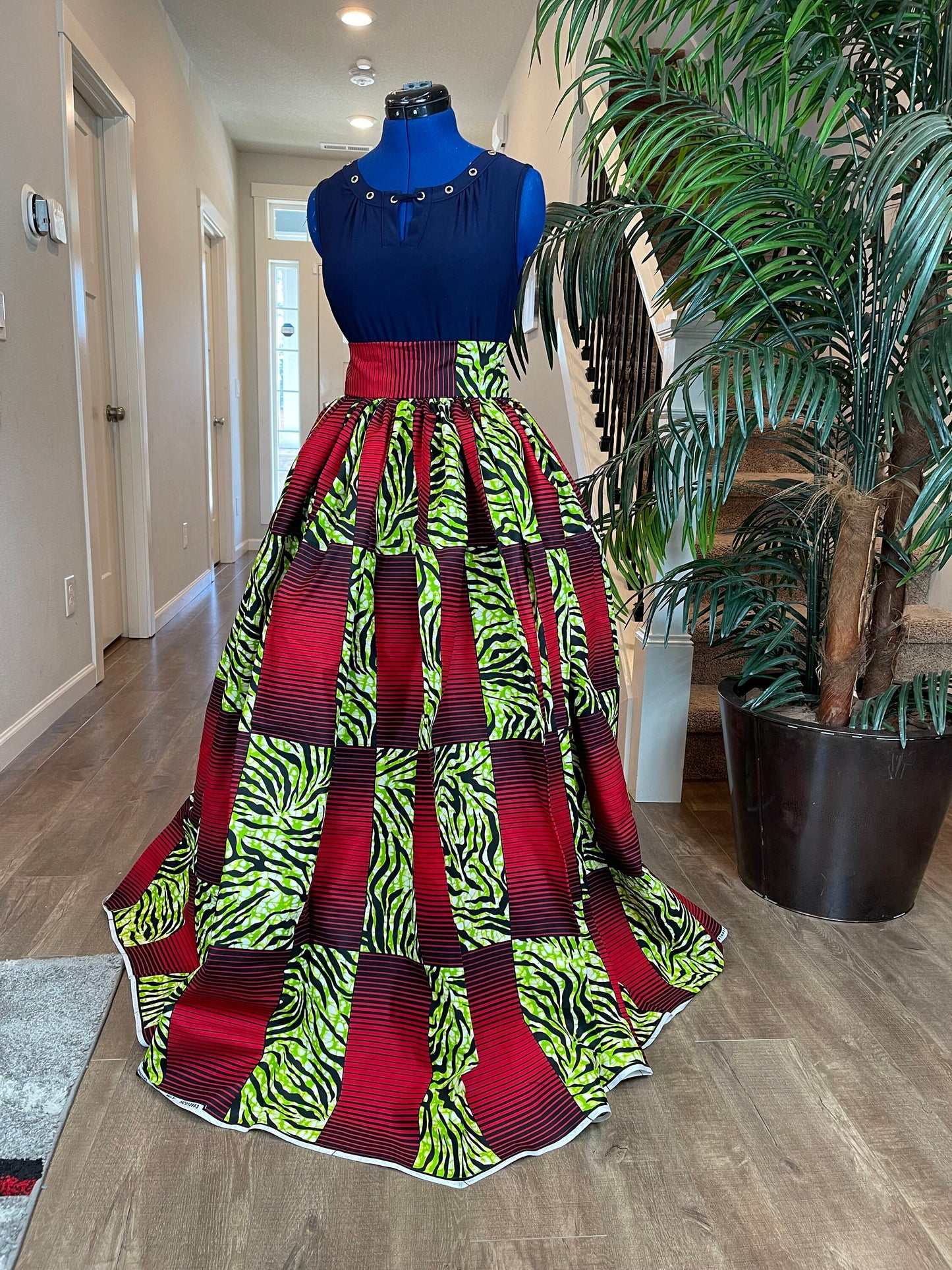 African Skirt/Ankara Skirt/Kente Skirt/VA93/African Clothing