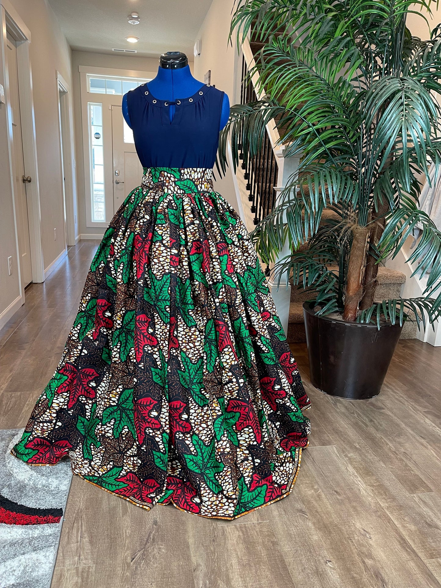 African Skirt/Maxi Skirt/Plus Size Skirt/African Clothing/Boho Skirt/African Dress/Women Wear/African Headwraps/African Fabric/Ankara Skirt/