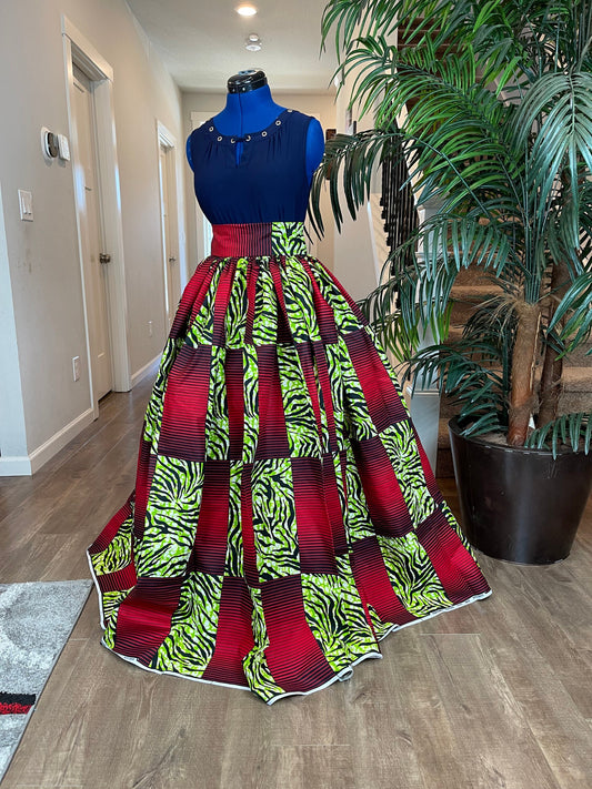 African Skirt/Ankara Skirt/Kente Skirt/VA93/African Clothing