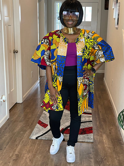 African Kimono/Ankara Kimono/African Duster/VA119
