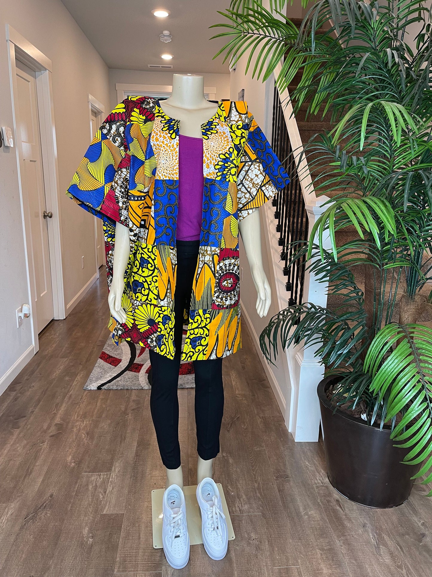 African Kimono/Ankara Kimono/African Duster/VA119