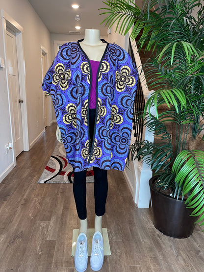 African Women Jacket/ Kimono jacket/ African print cape/ Ankara jacket/african clothing / African print Jacket/African Dress/Ankara/HT23