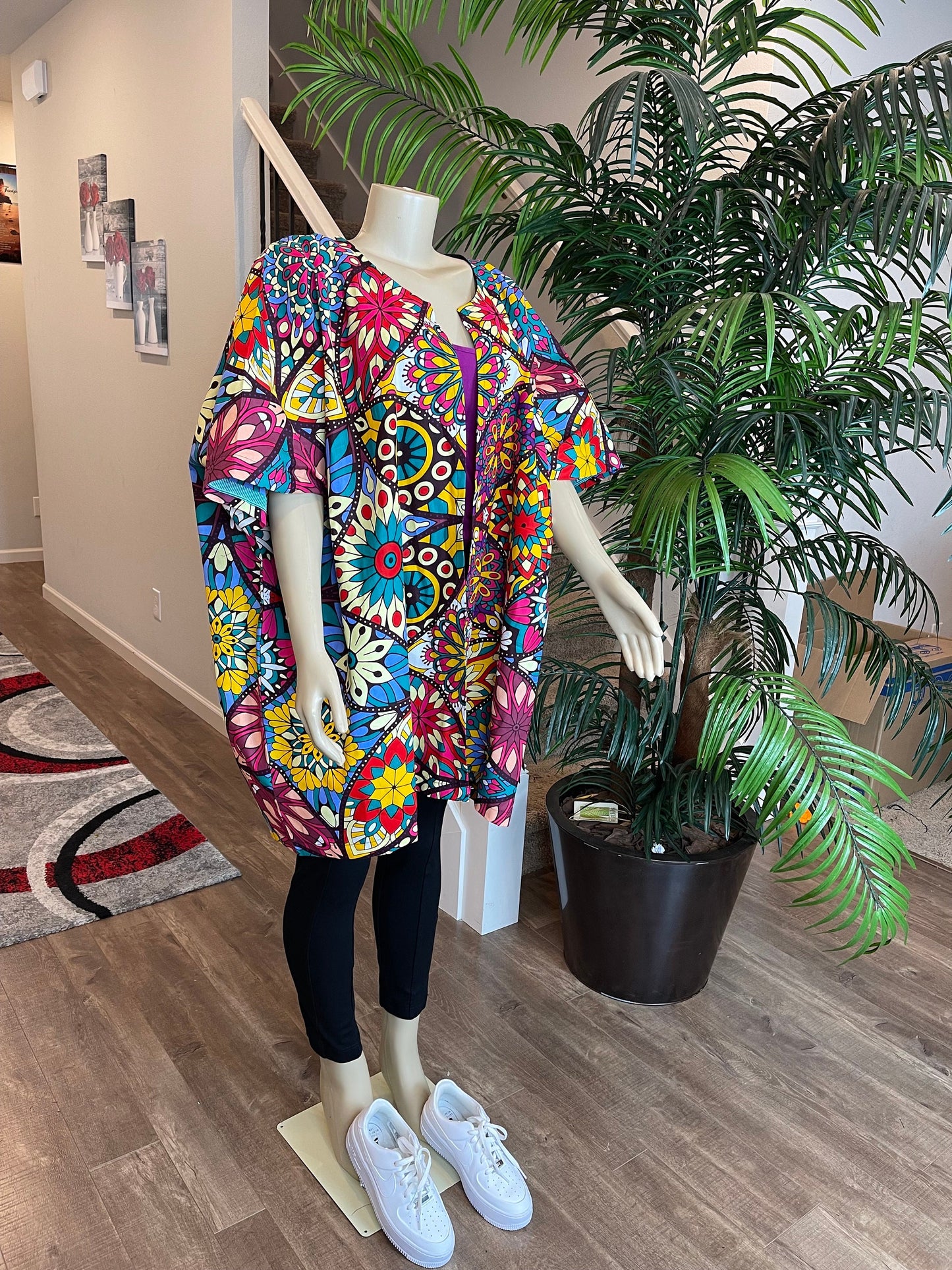 African women clothing/Danshiki Poncho/Poncho/Oversized kimono/African jacket/Ready to ship kimono/Ankara kimono/African top/African duster