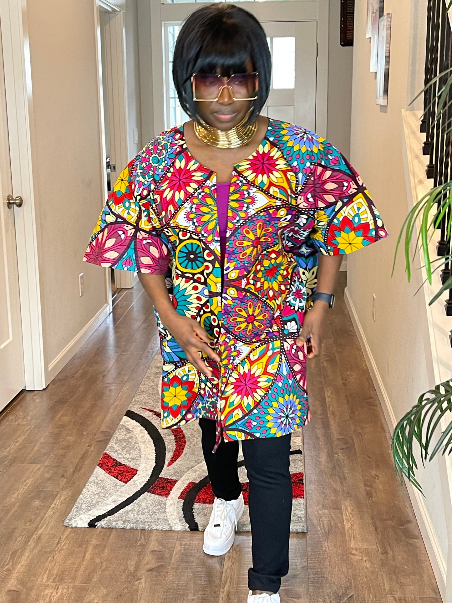 African women clothing/Danshiki Poncho/Poncho/Oversized kimono/African jacket/Ready to ship kimono/Ankara kimono/African top/African duster