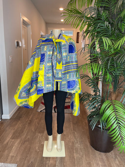 African Cape/Cape/Shoulder Cape/Ankara Cape/VA120