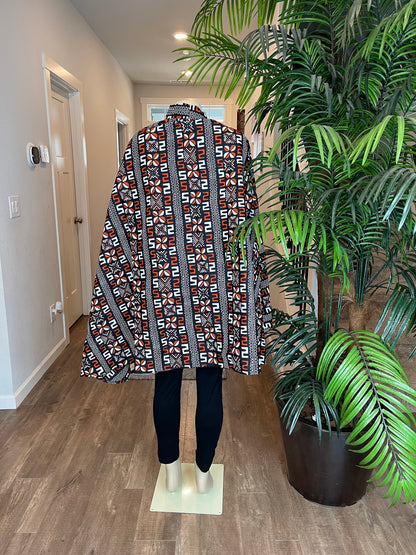 African Cape/Cape Shawl/Cape Abaya/Brown Cape/Shoulder Cape/Neck Cape/African Clothing For Women/Plus Size Clothing/Ethnic/Ankara Tops/Blous