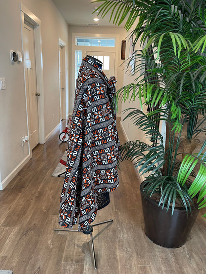 African Cape/Cape Shawl/Cape Abaya/Brown Cape/Shoulder Cape/Neck Cape/African Clothing For Women/Plus Size Clothing/Ethnic/Ankara Tops/Blous