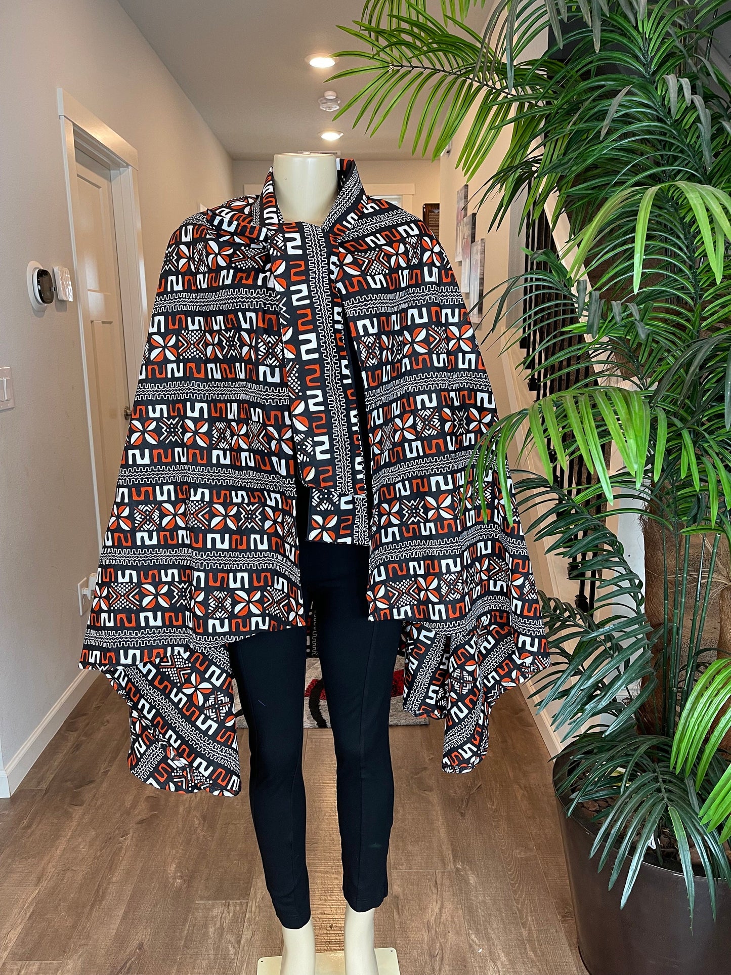 African Cape/Cape Shawl/Cape Abaya/Brown Cape/Shoulder Cape/Neck Cape/African Clothing For Women/Plus Size Clothing/Ethnic/Ankara Tops/Blous