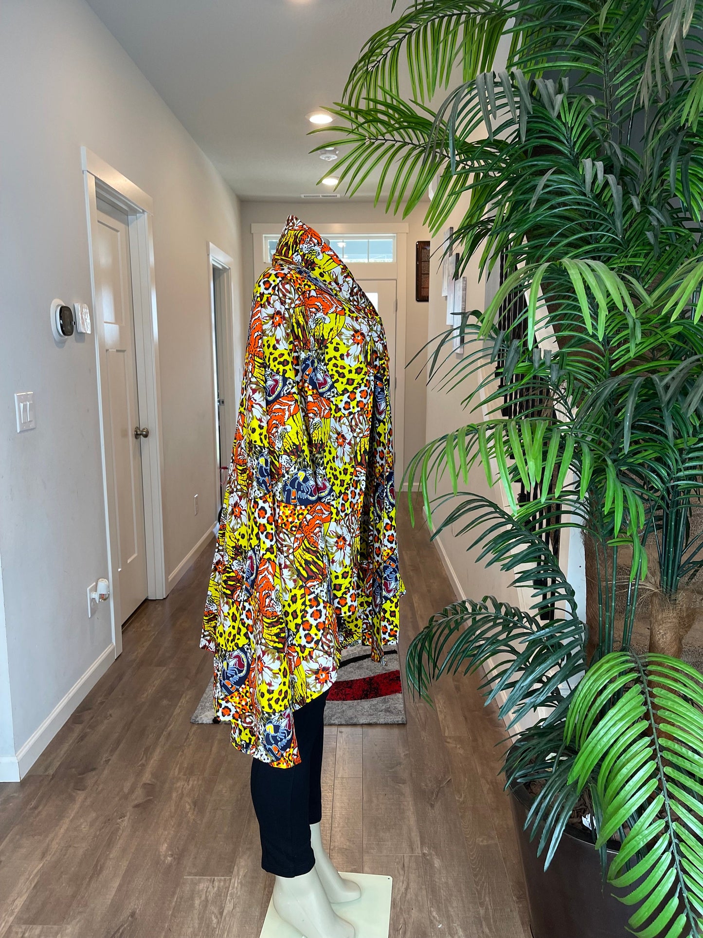 African print cape/ African wax shawl/ Ankara Cape/VA121