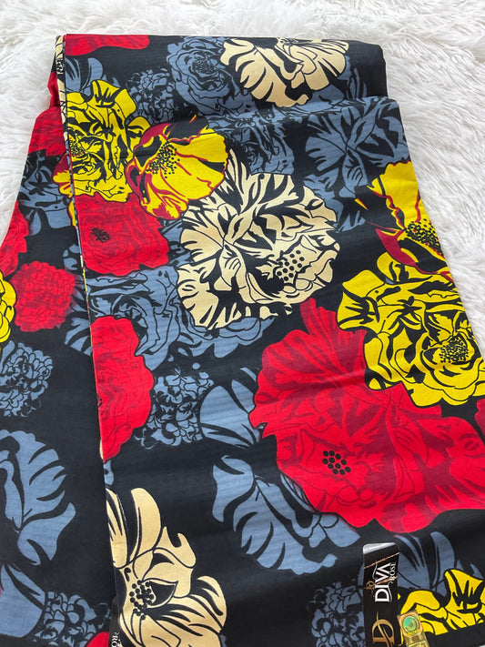 African Fabric/African prints/ Ankara fabric/ Wax print/ African fabric for crafts/ African headwrap/ African fabric/Mk807