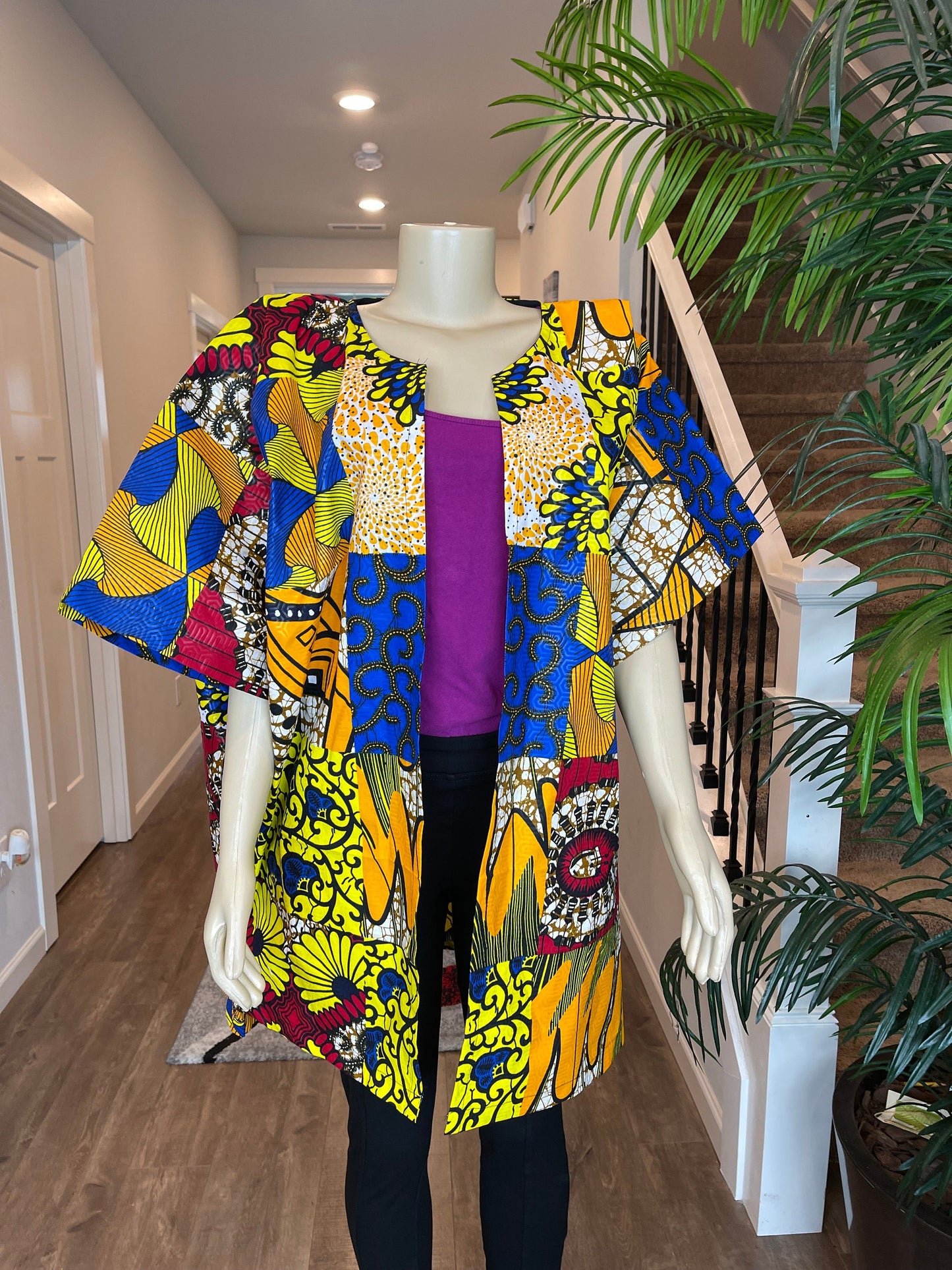 African Kimono/Ankara Kimono/African Duster/VA119