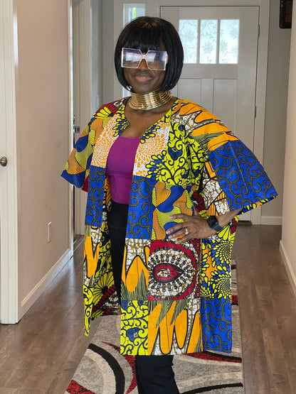 African Kimono/Ankara Kimono/African Duster/VA119
