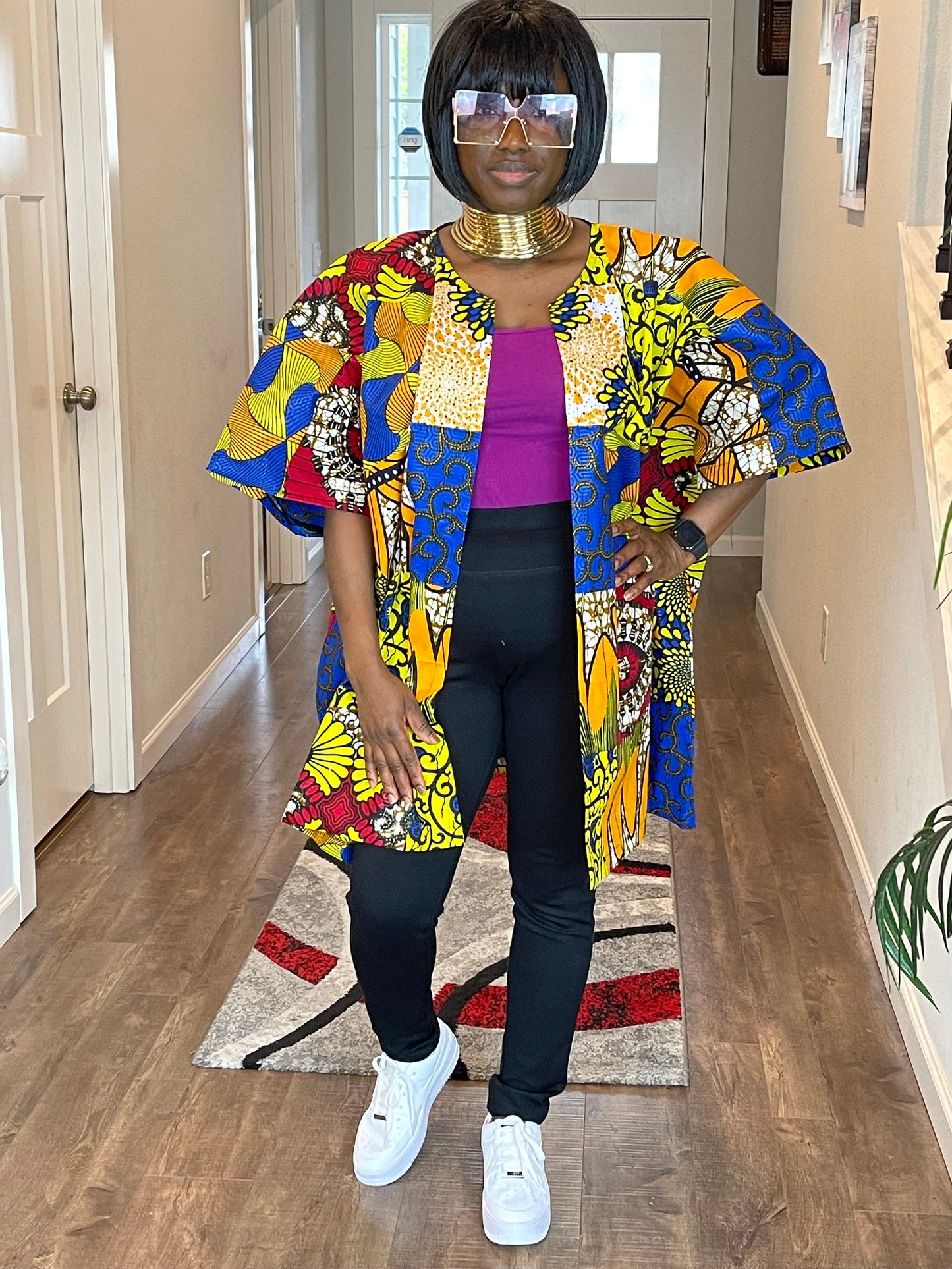 African Kimono/Ankara Kimono/African Duster/VA119