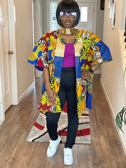African Kimono/Ankara Kimono/African Duster/VA119