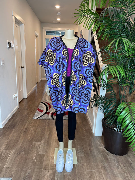 African Women Jacket/ Kimono jacket/ African print cape/ Ankara jacket/african clothing / African print Jacket/African Dress/Ankara/HT23