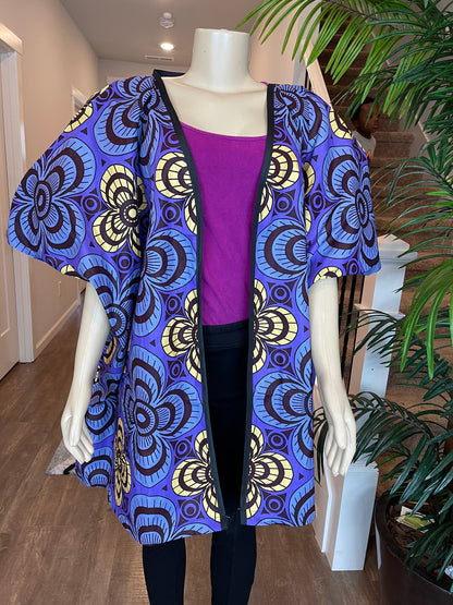 African Women Jacket/ Kimono jacket/ African print cape/ Ankara jacket/african clothing / African print Jacket/African Dress/Ankara/HT23