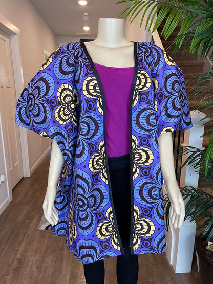 African Women Jacket/ Kimono jacket/ African print cape/ Ankara jacket/african clothing / African print Jacket/African Dress/Ankara/HT23