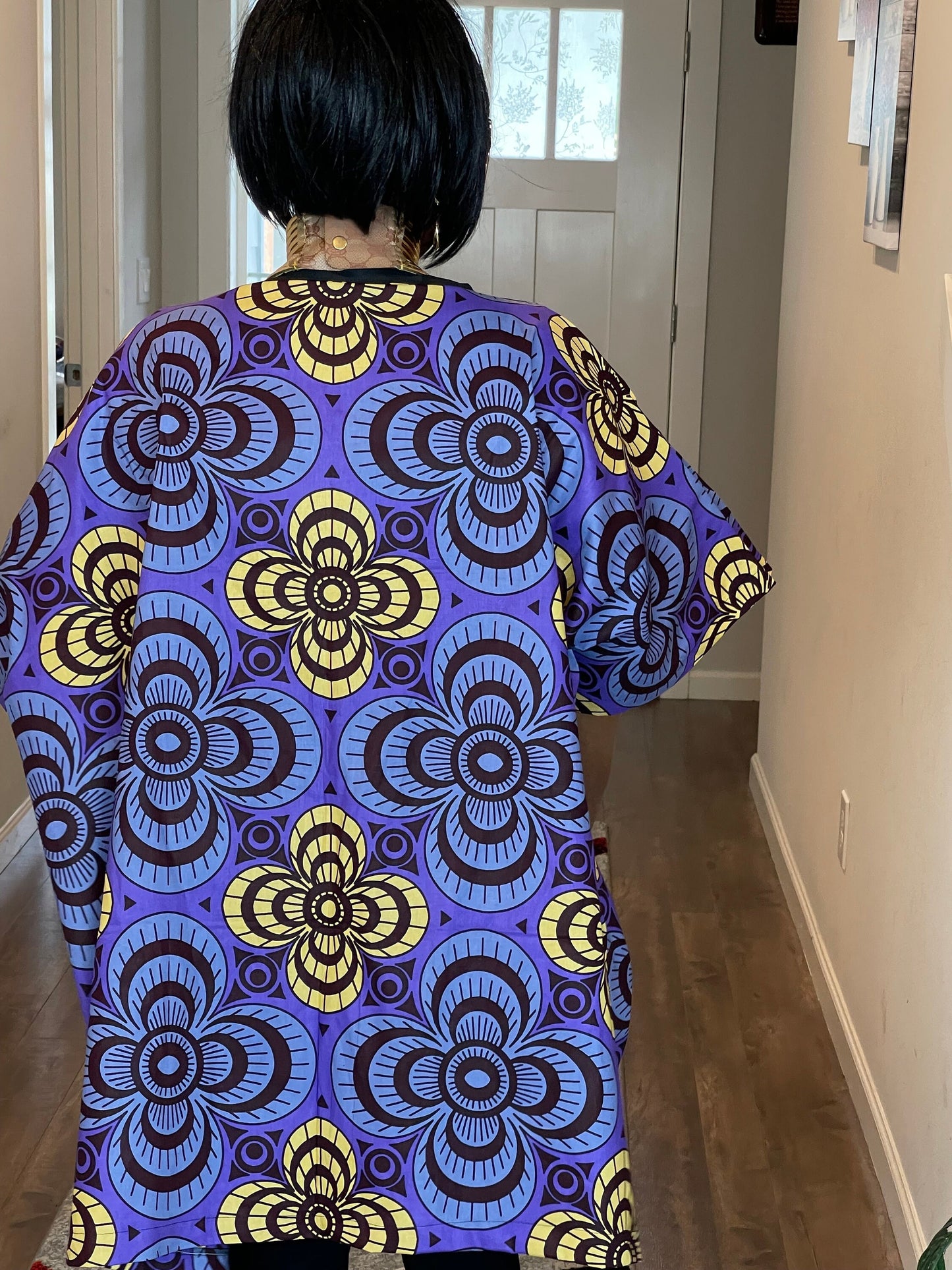 African Women Jacket/ Kimono jacket/ African print cape/ Ankara jacket/african clothing / African print Jacket/African Dress/Ankara/HT23