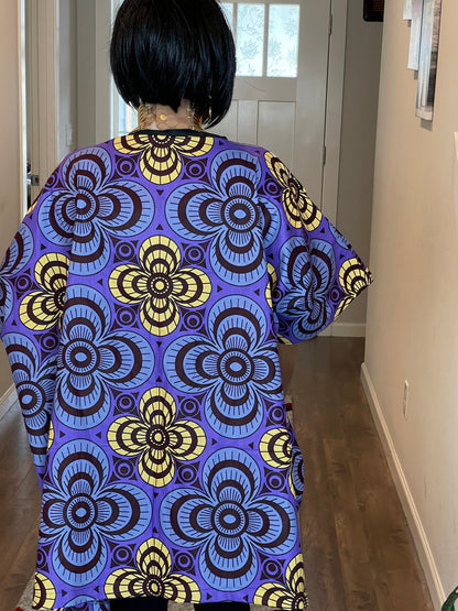 African Women Jacket/ Kimono jacket/ African print cape/ Ankara jacket/african clothing / African print Jacket/African Dress/Ankara/HT23
