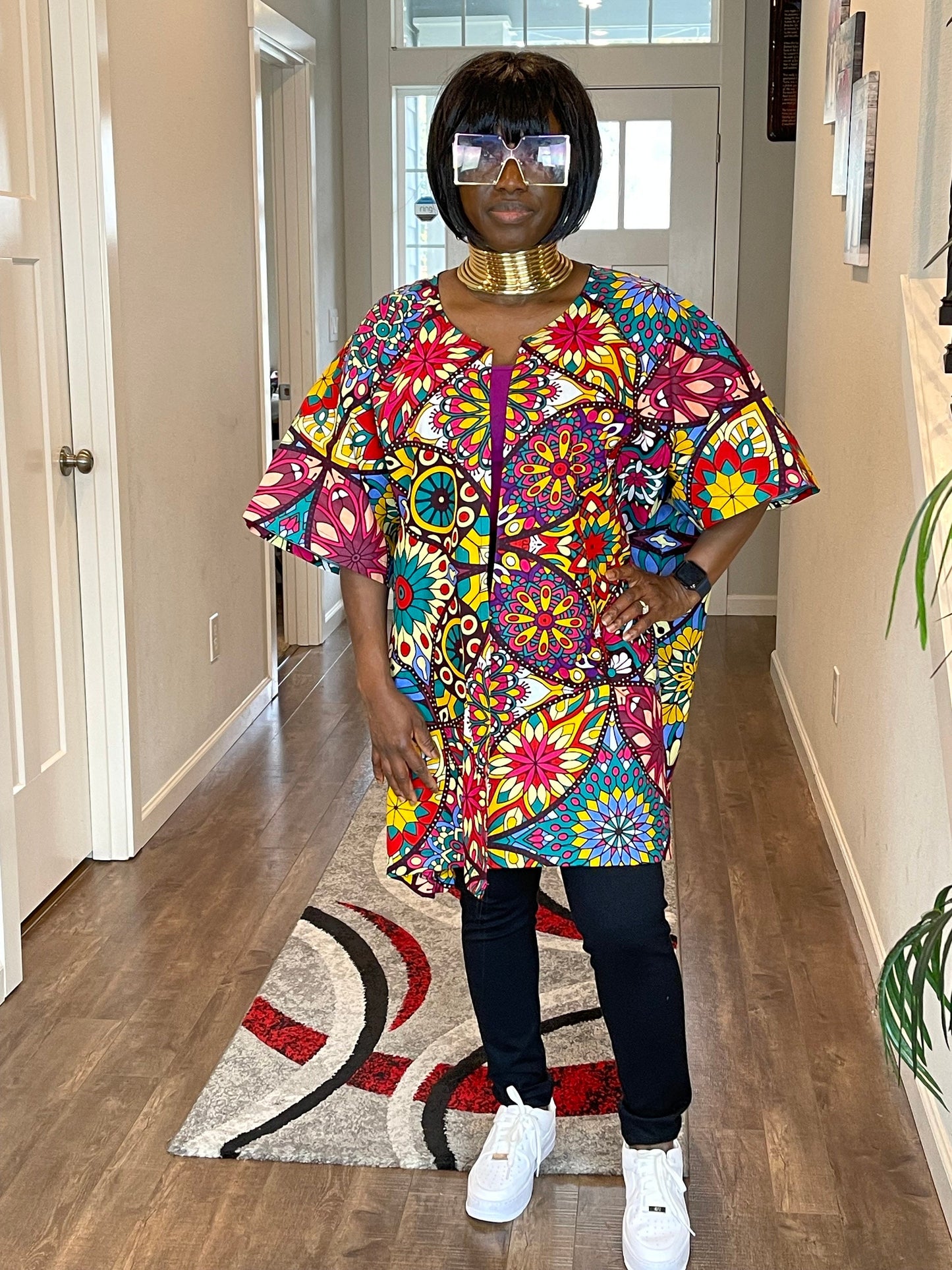 African women clothing/Danshiki Poncho/Poncho/Oversized kimono/African jacket/Ready to ship kimono/Ankara kimono/African top/African duster