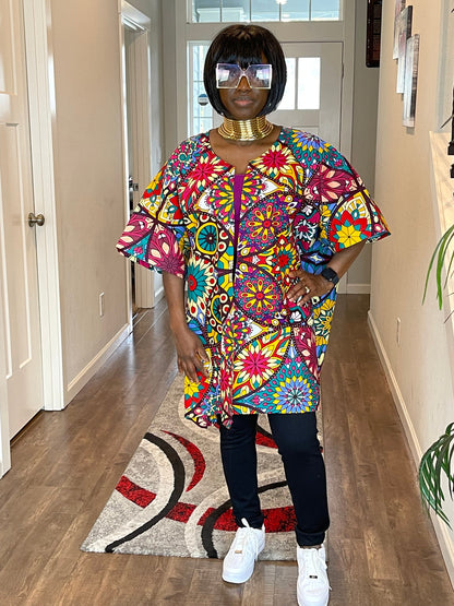African women clothing/Danshiki Poncho/Poncho/Oversized kimono/African jacket/Ready to ship kimono/Ankara kimono/African top/African duster