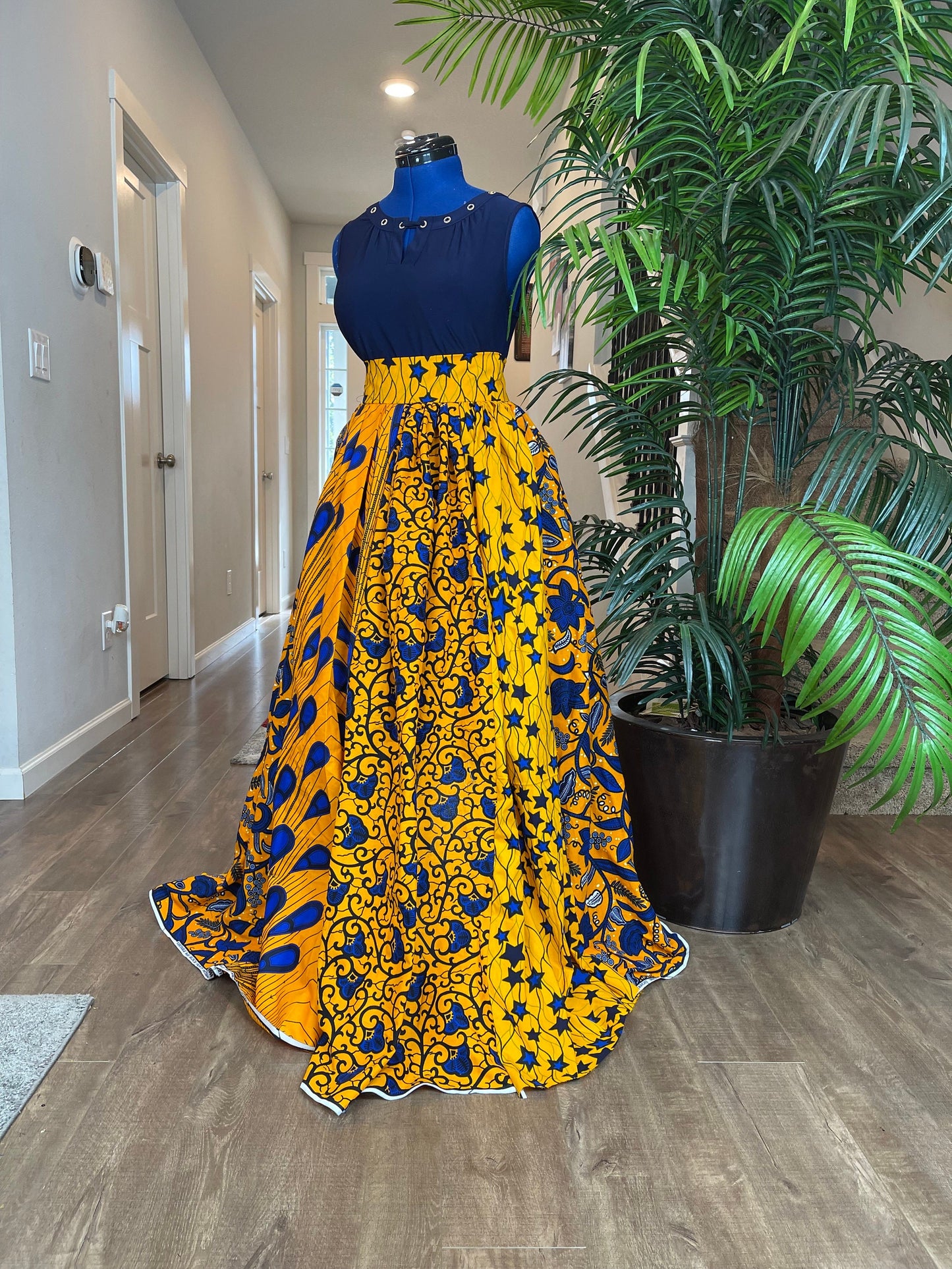 African clothing maxi skirt/ African women clothing/ Ankara maxi skirt/ African print skirt/ Ankara long skirt/ latest African fashion skirt