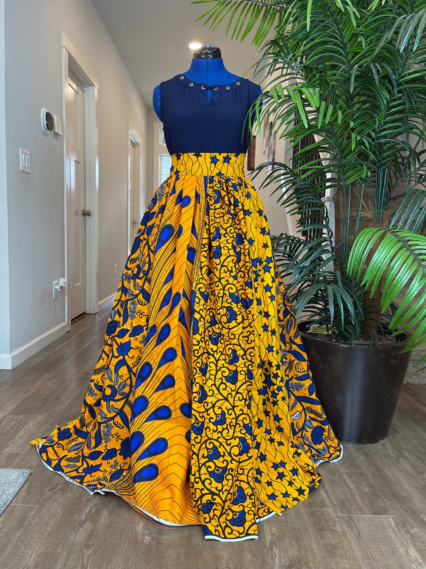 African clothing maxi skirt/ African women clothing/ Ankara maxi skirt/ African print skirt/ Ankara long skirt/ latest African fashion skirt