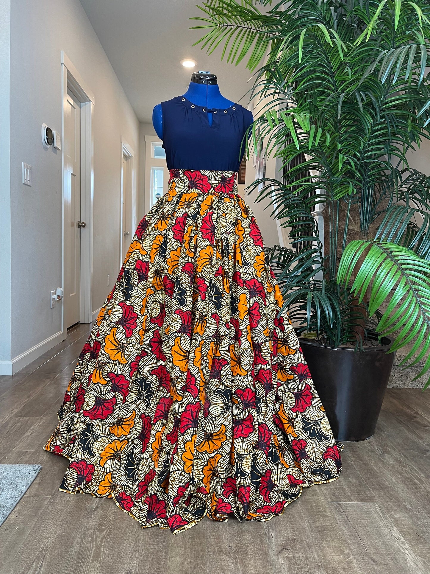 African clothing maxi skirt/ African women clothing/ Ankara maxi skirt/ African print skirt/ Ankara long skirt/ African fashion skirt