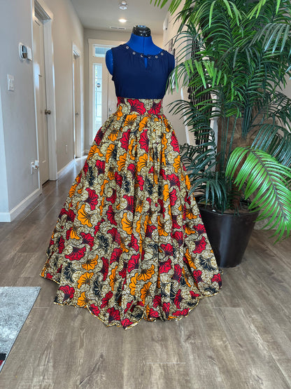 African clothing maxi skirt/ African women clothing/ Ankara maxi skirt/ African print skirt/ Ankara long skirt/ African fashion skirt