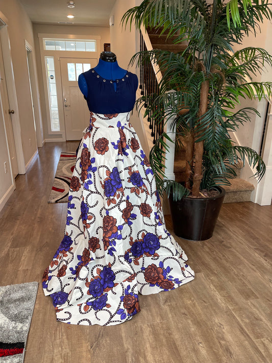 African Skirt/Ankara Skirt/Maxi Skirt/DT6