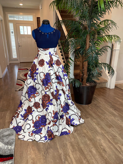 African Skirt/Ankara Skirt/Maxi Skirt/DT6
